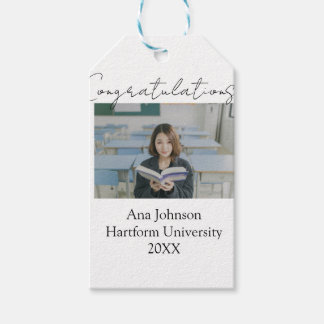 Congratulations photo graduate name university yea ギフトタグ