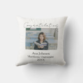 Congratulations photo graduate name university yea クッション (裏面)