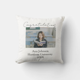 Congratulations photo graduate name university yea クッション