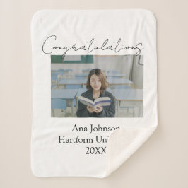 Congratulations photo graduate name university yea シェルパブランケット