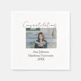 Congratulations photo graduate name university yea スタンダードカクテルナプキン