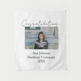 Congratulations photo graduate name university yea タペストリー