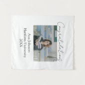 Congratulations photo graduate name university yea タペストリー (正面(横))