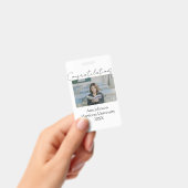 Congratulations photo graduate name university yea バッジ (手持ち)