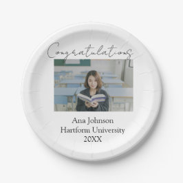 Congratulations photo graduate name university yea ペーパープレート