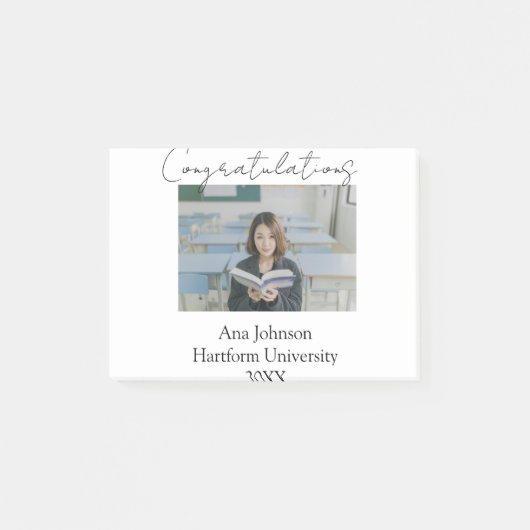 Congratulations photo graduate name university yea ポストイット (正面)