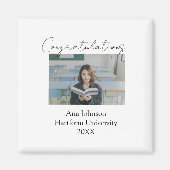 Congratulations photo graduate name university yea マグネット (正面)