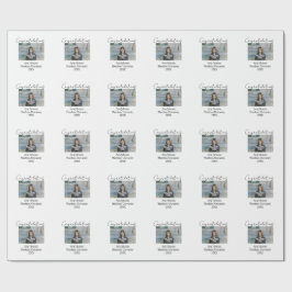 Congratulations photo graduate name university yea ラッピングペーパー