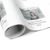 Congratulations photo graduate name university yea ラッピングペーパー (ロールコーナー)