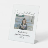 Congratulations photo graduate name university yea 台座サイン (正面)