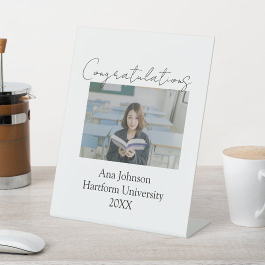 Congratulations photo graduate name university yea 台座サイン (インサイチュ)