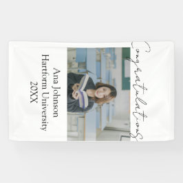 Congratulations photo graduate name university yea 横断幕