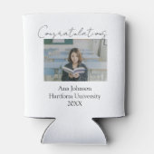 Congratulations photo graduate name university yea 缶クーラー (裏面)