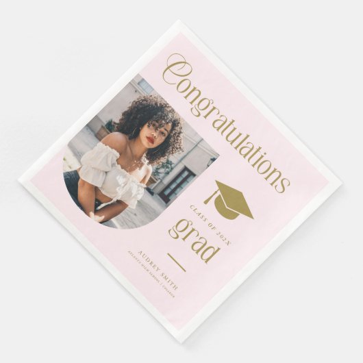 Congratulations Pink Gold Grad Photo Arch (コーナー)