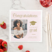 Congratulations Pink Gold Grad Photo Arch (インサイチュ)