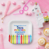Congratulations Preschool Graduate Custom Party ペーパープレート (パーティー)