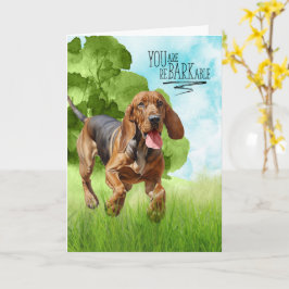 Congratulations reBARKable Bloodhound Dog カード