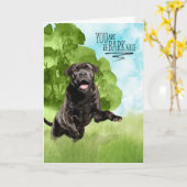 Congratulations reBARKable Cane Corso Dog カード (黄色い花)