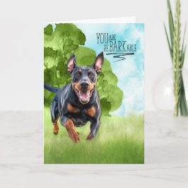 Congratulations reBARKable Doberman Dog カード