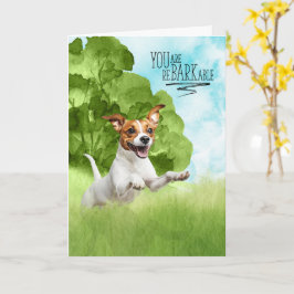 Congratulations reBARKable Jack Russell Dog カード