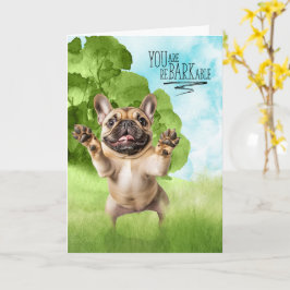 Congratulations reBARKable Tan French Bulldog カード