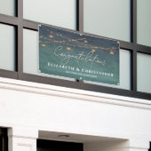 Congratulations Rustic Tea Lights Engagement Party 横断幕 (ビルの外側)