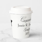 Congratulations to Graduate with Grad cap 紙コップ (左)