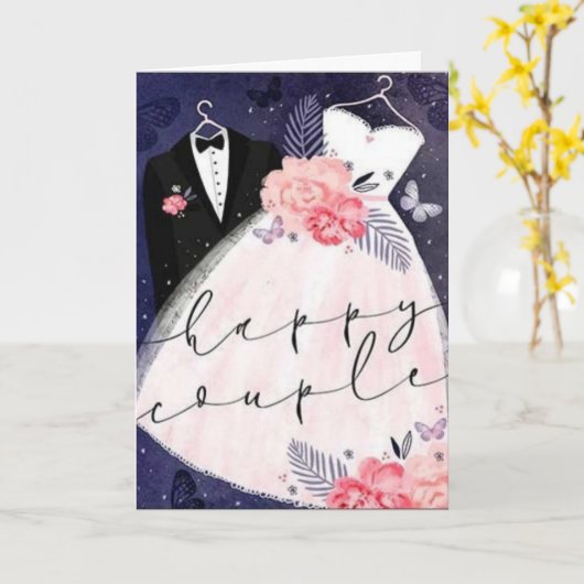 Congratulations to Happy Couple カード (黄色い花)