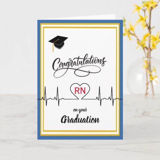 Congratulations to Nurse on their Graduation カード (黄色い花)