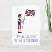 Congratulations UK Citizenship Britain Flag カード (正面)