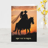 Congratulations Wedding Marriage Country Western カード (黄色い花)