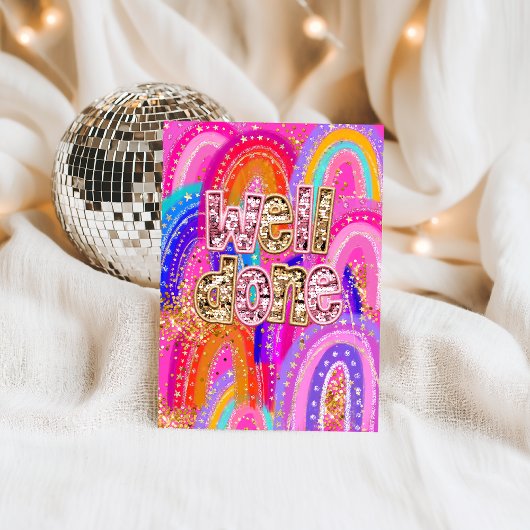 Congratulations Well Done カード