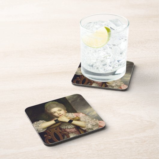 Congreveの「愛の失敗PrueとしてAbington夫人のための コースター (右側)