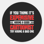 Conist漫画ブックイラストレータアニメーターコニング ラウンドシール (正面)