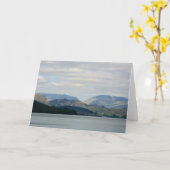 Coniston Water, the English Lake District カード (黄色い花)