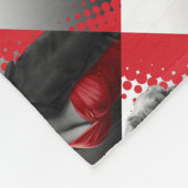 CONJO2赤はマリリンZAZZに点を打ちます フリースブランケット (角)