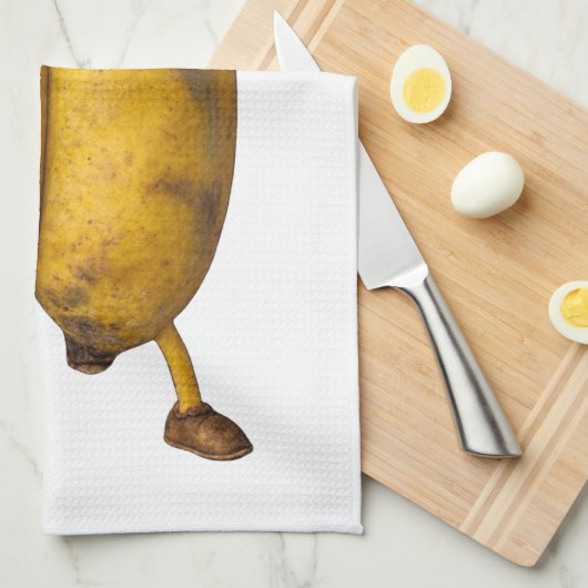 Conjoined Bananas Comedy Duo キッチンタオル (四つ折り)