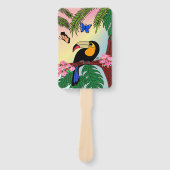 Conjunto de Leques Tucano e Borboletas ハンドファン (正面)