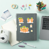 Conjunto de zanahorias divertidas de estilo kawaii シール (iPadカバー)