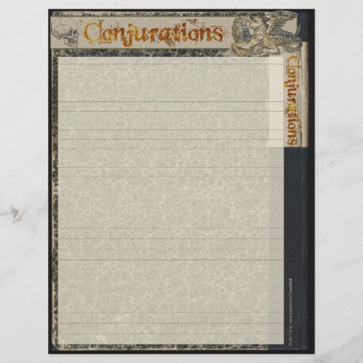 CONJURATIONSウィザード紙 (裏面)