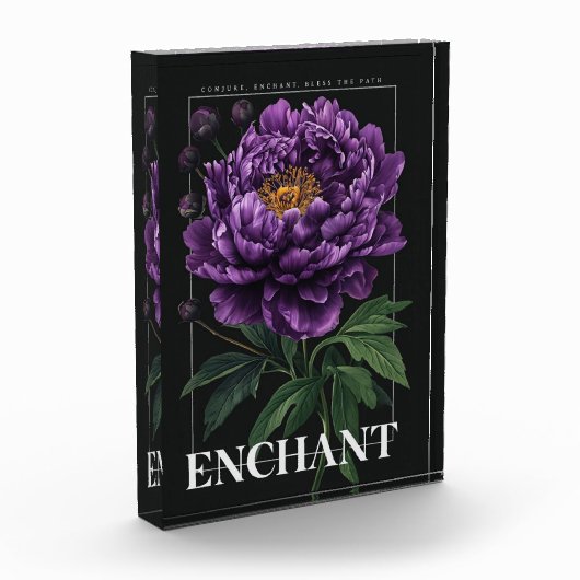 Conjure Enchant Bless the Path Purple Peony  フォトブロック (左)