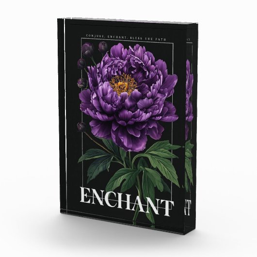 Conjure Enchant Bless the Path Purple Peony  フォトブロック (右)