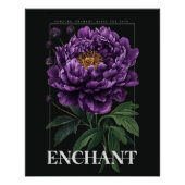 Conjure Enchant Bless the Path Purple Peony ポスター (正面)