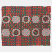 Conleyの一族の格子縞のスコットランドのキルトのタータンチェック フリースブランケット (正面(横))