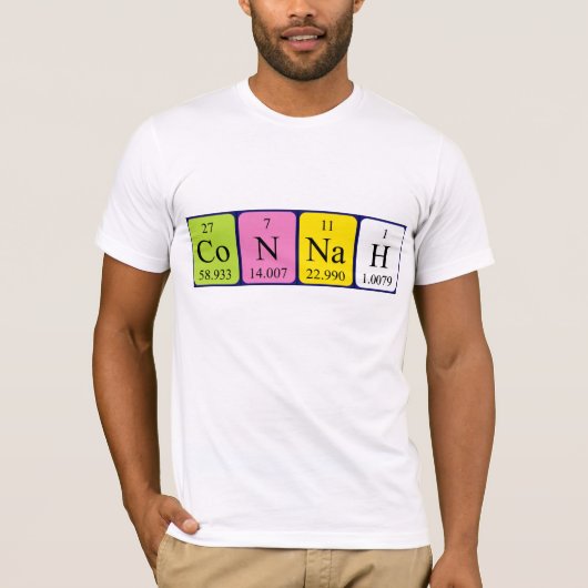 Connah期別テーブル名のシャツ Tシャツ (正面)