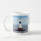 Conneaut港の西の防波堤ライトマグ コーヒーマグカップ (左)