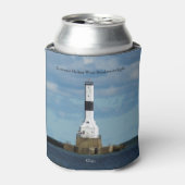 Conneaut Harbor West Breakwater Light can cooler 缶クーラー (缶正面)
