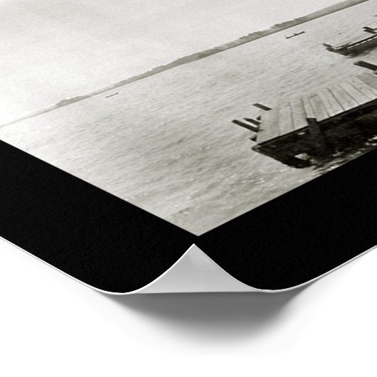 Conneaut Lake PA写真1909 ポスター (角)