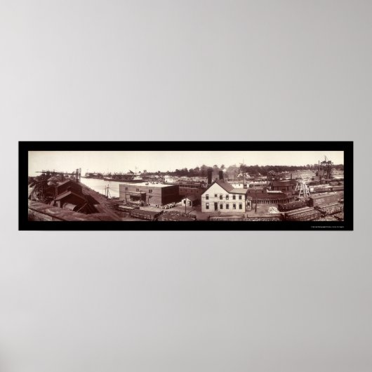 Conneaut, OH写真1901 ポスター (正面)