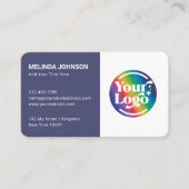 Connect Future Dusk QRコードロゴソーシャルメディア 名刺 (正面)